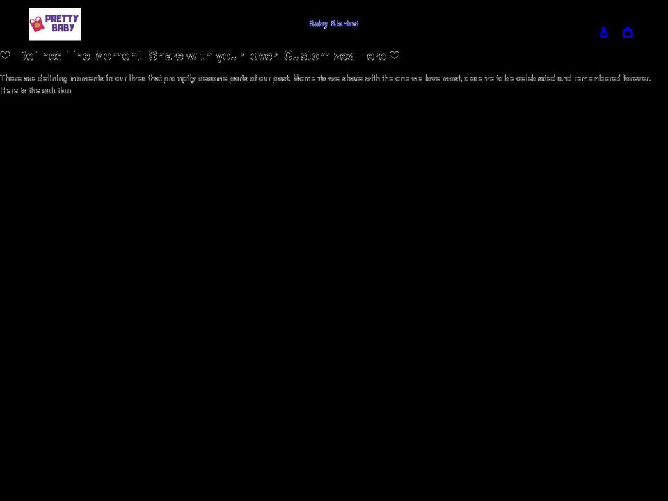 prettybabygift.com shopify website screenshot