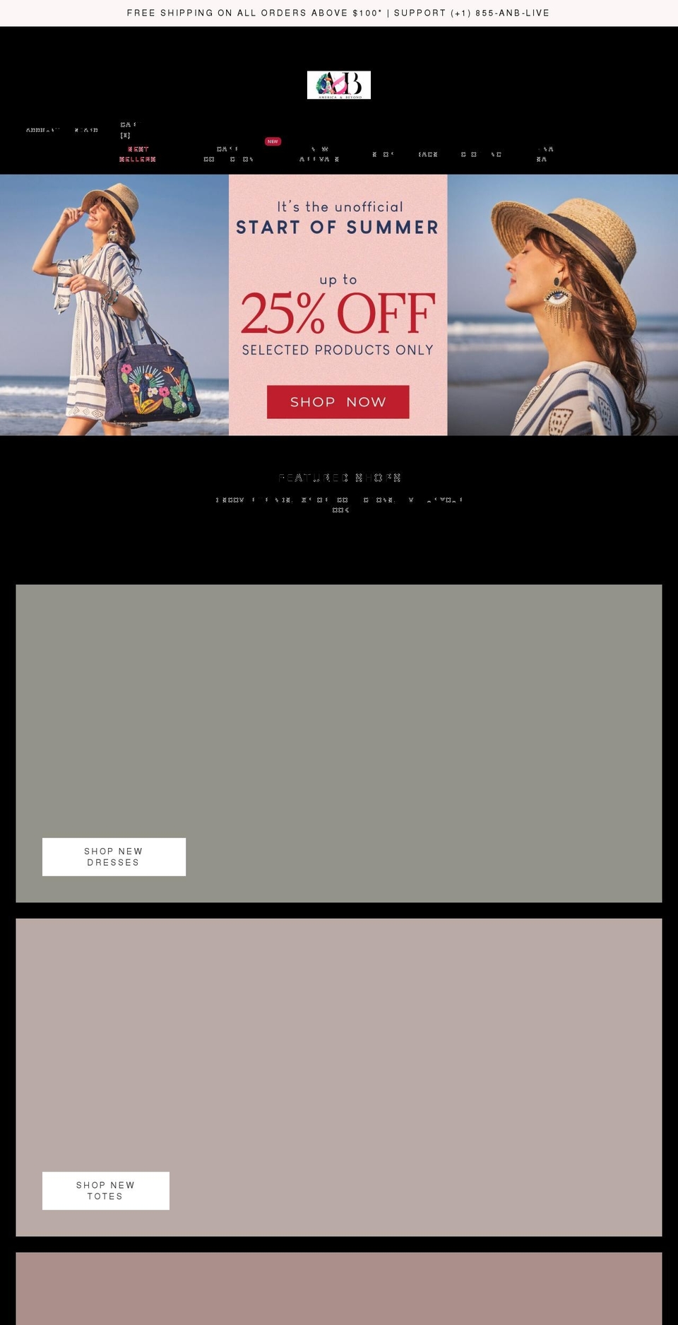 prettybeachwear.com — Shopify storefront screenshot