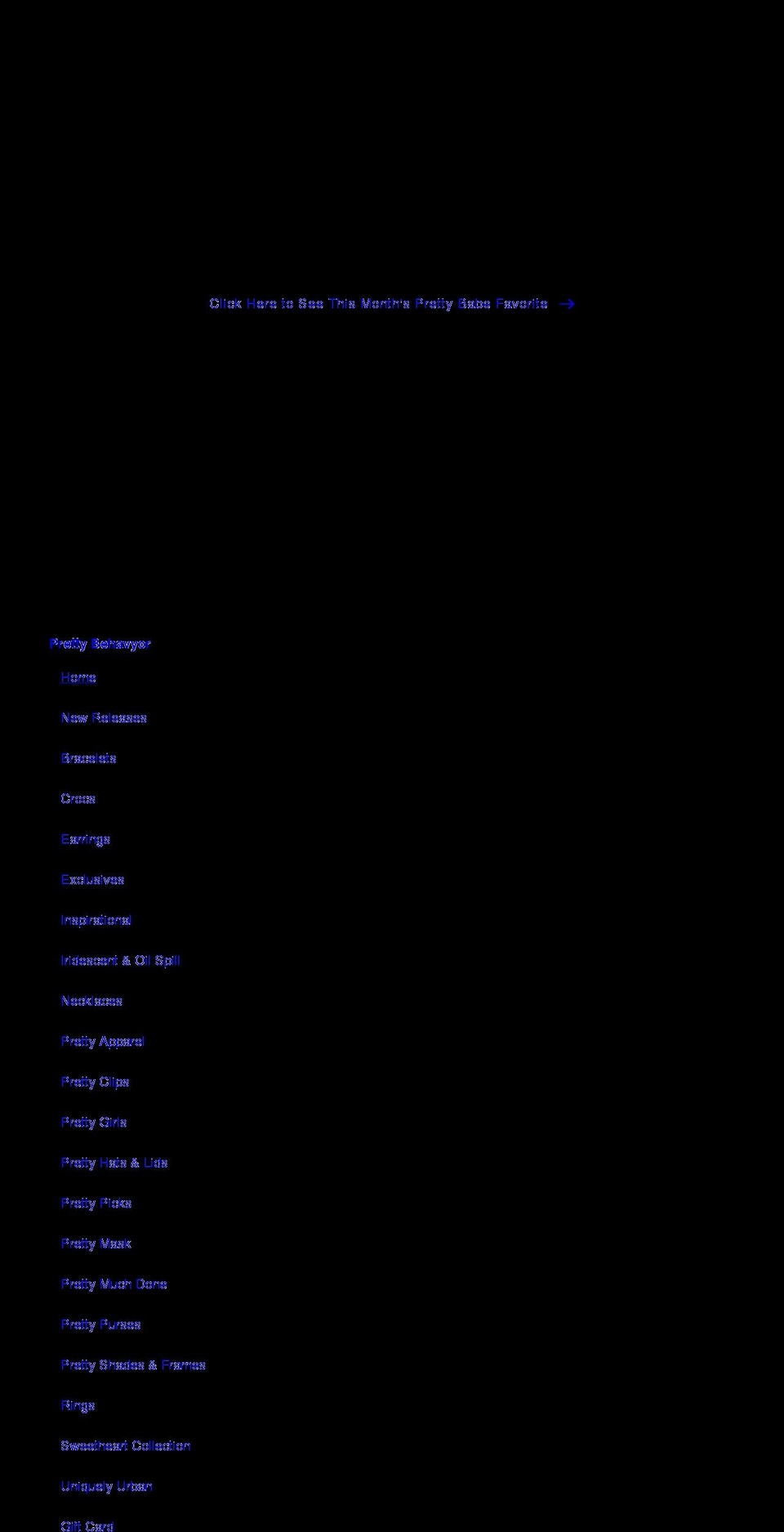 prettybehavyor.com shopify website screenshot