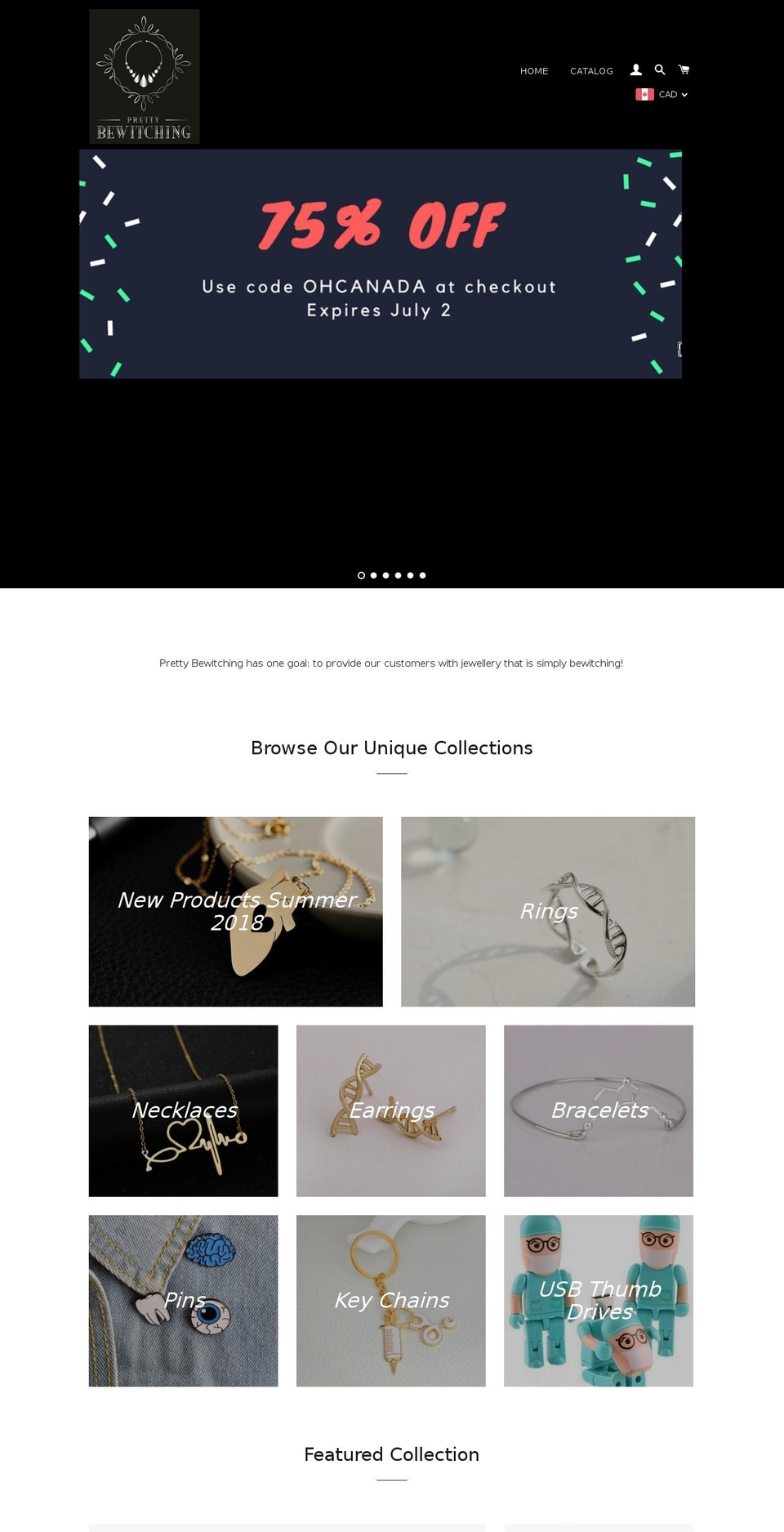 prettybewitching.com — Shopify storefront screenshot