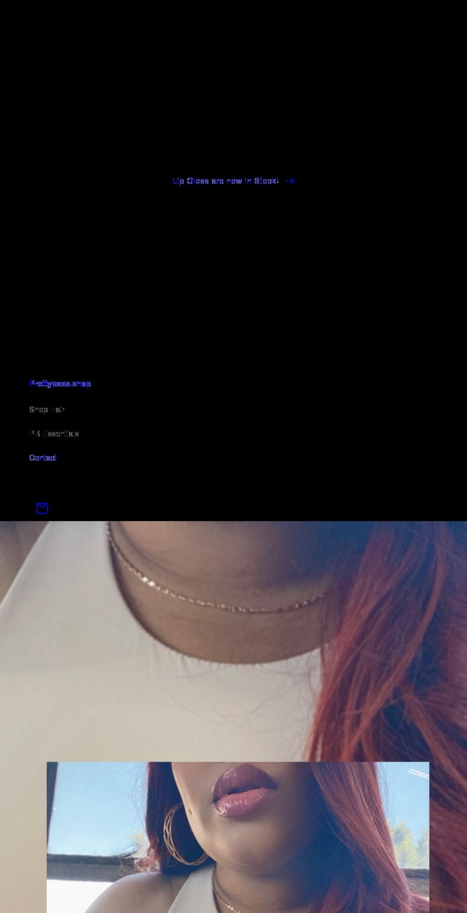 prettyboss.shop shopify website screenshot