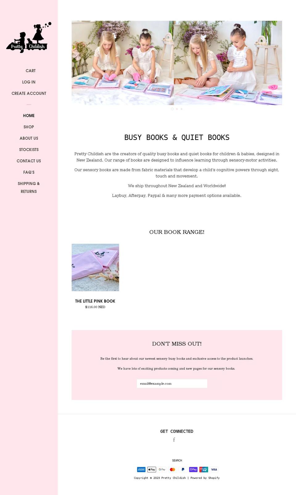 Pop with Laybuy Shopify theme site example prettychildish.co.nz