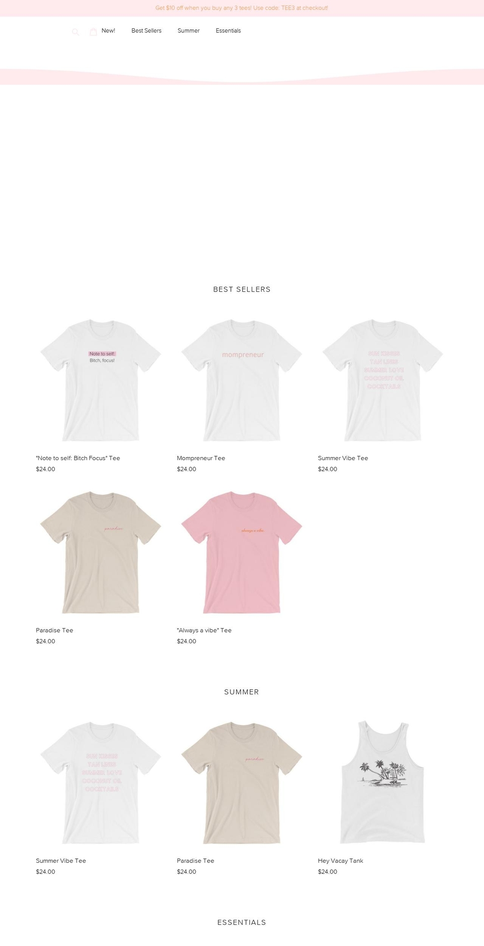 prettycleanco.com — Shopify storefront screenshot
