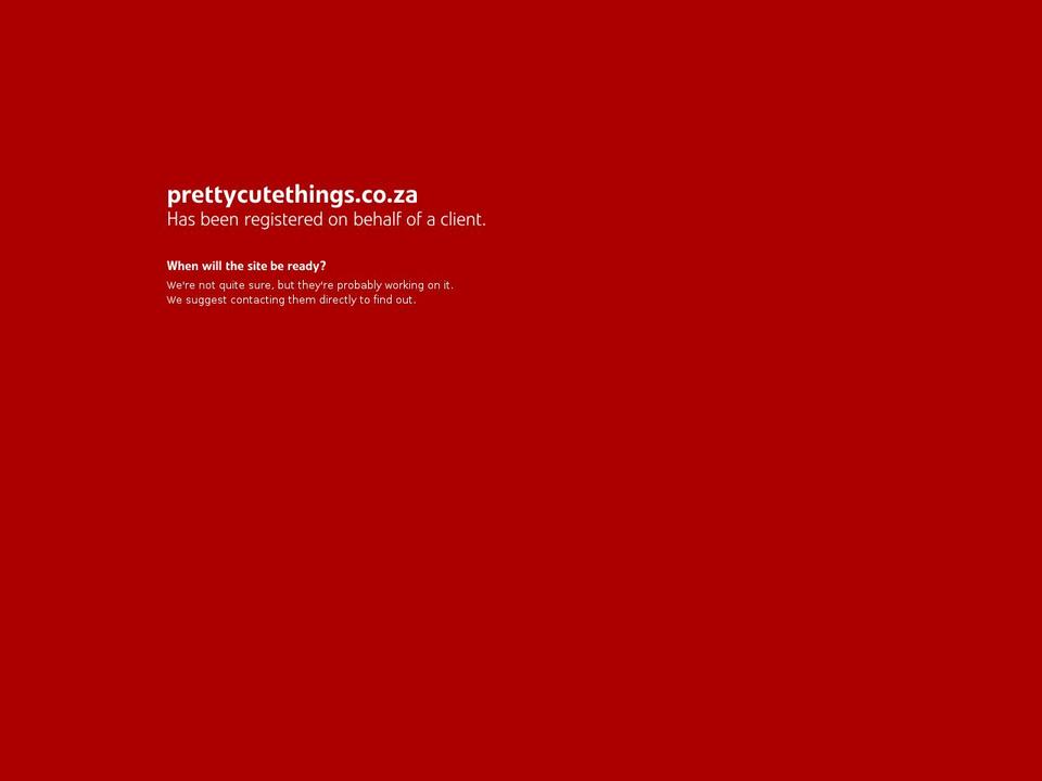 prettycutethings.co.za shopify website screenshot