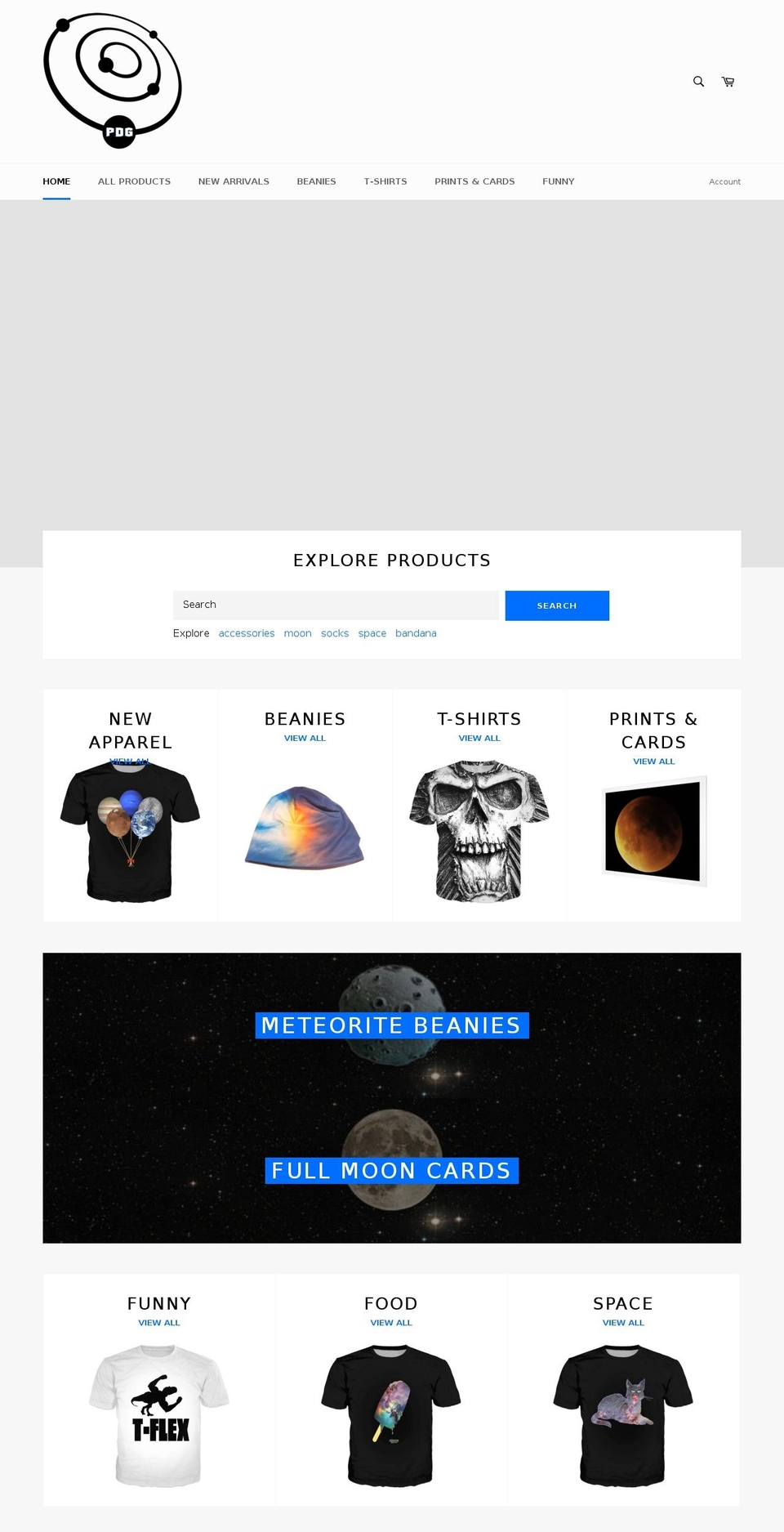 prettydamngraphick.com shopify website screenshot