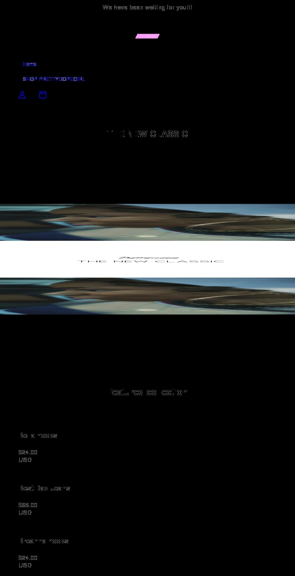 prettydopegirl.com — Shopify storefront screenshot