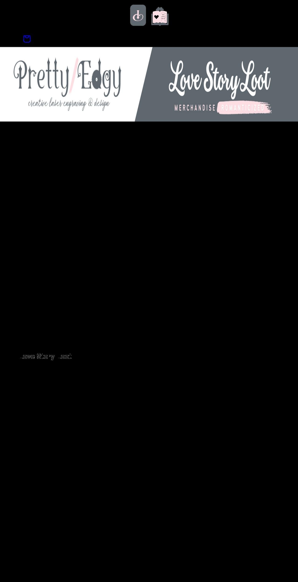 prettyedgydesigns.com shopify website screenshot