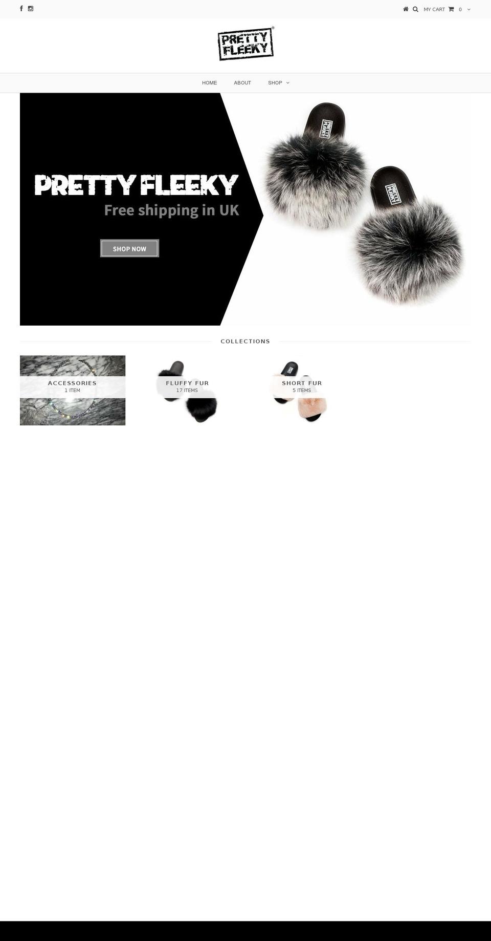 prettyfleeky.com — Shopify storefront screenshot