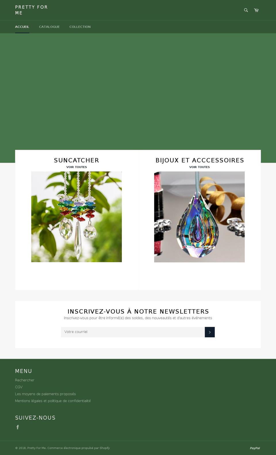 prettyforme.com — Shopify storefront screenshot