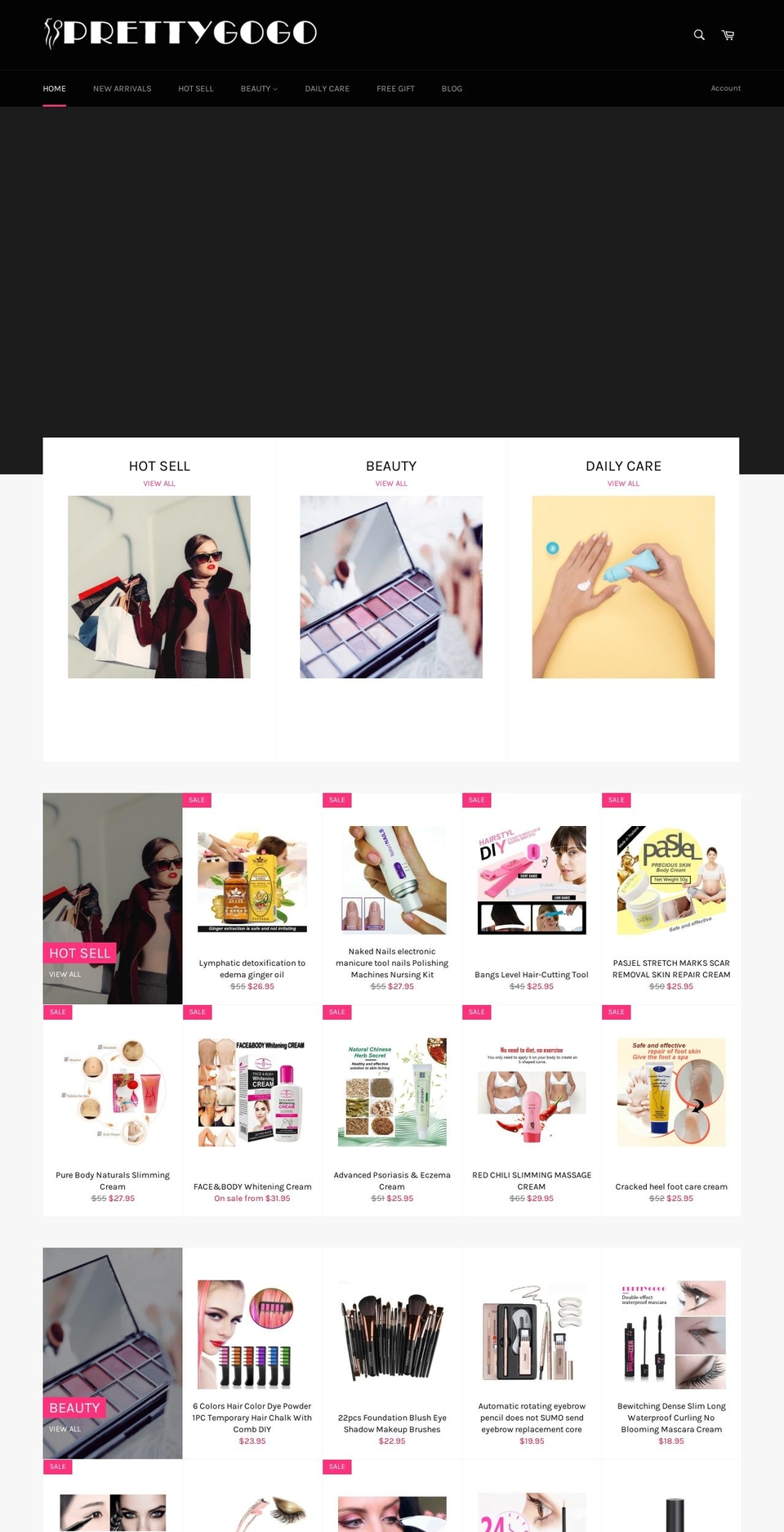 prettygogo.com shopify website screenshot