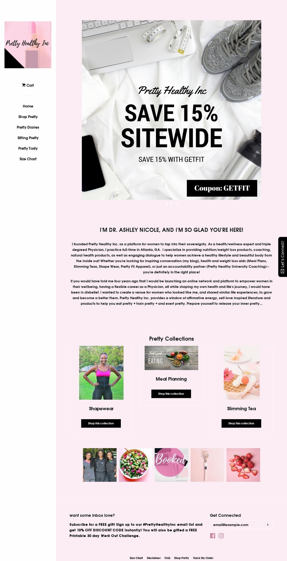 prettyhealthyinc.com — Shopify storefront screenshot
