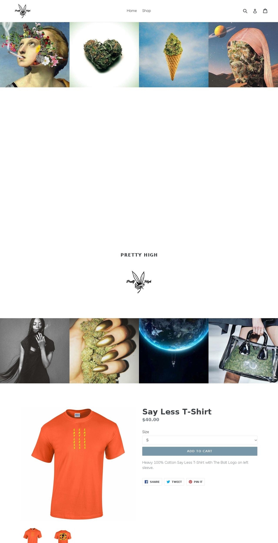 prettyhighonline.com — Shopify storefront screenshot
