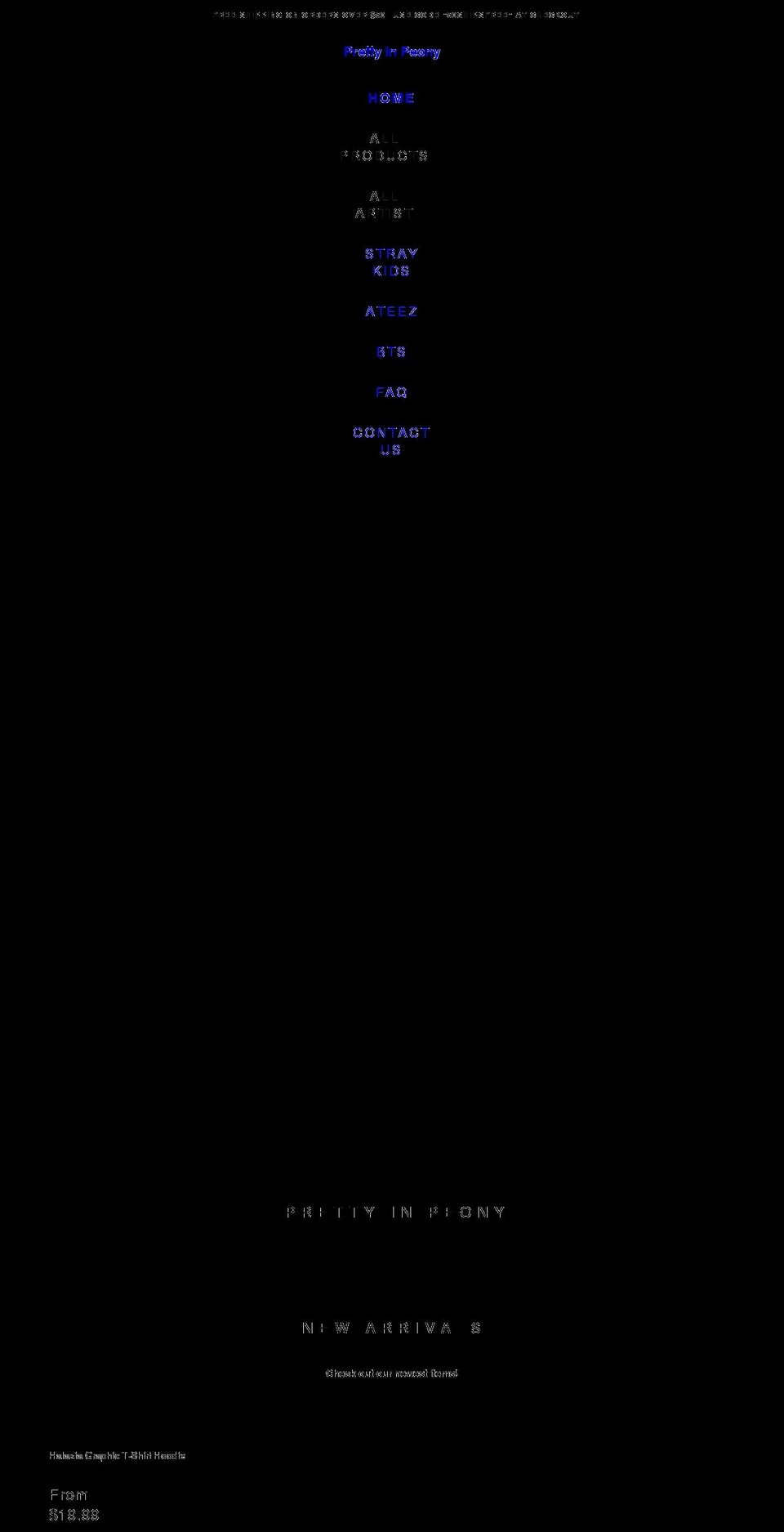 prettyinpeony.com shopify website screenshot