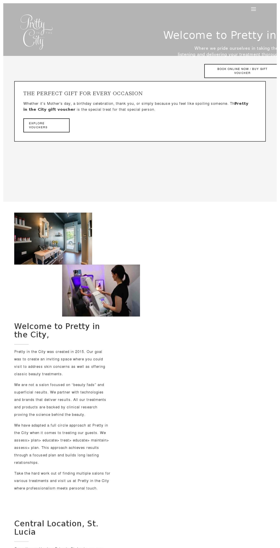 prettyinthecity.com.au shopify website screenshot