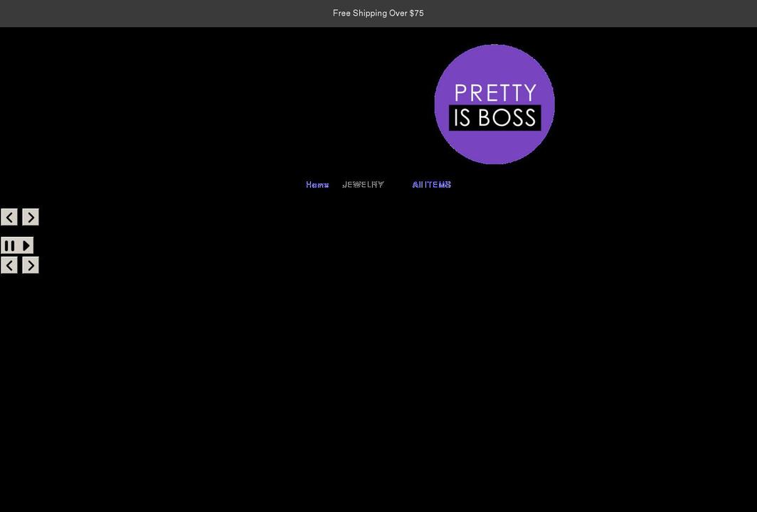 prettyisboss.com shopify website screenshot