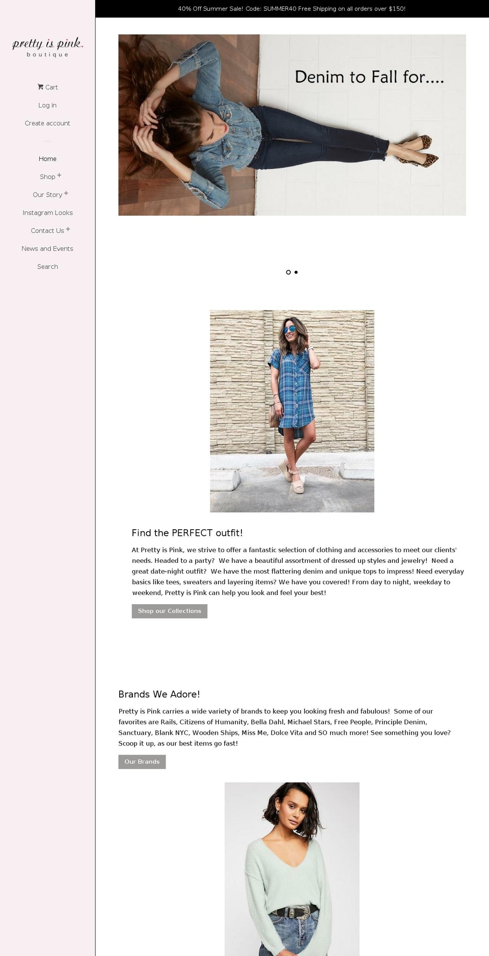 prettyispink.com — Shopify storefront screenshot