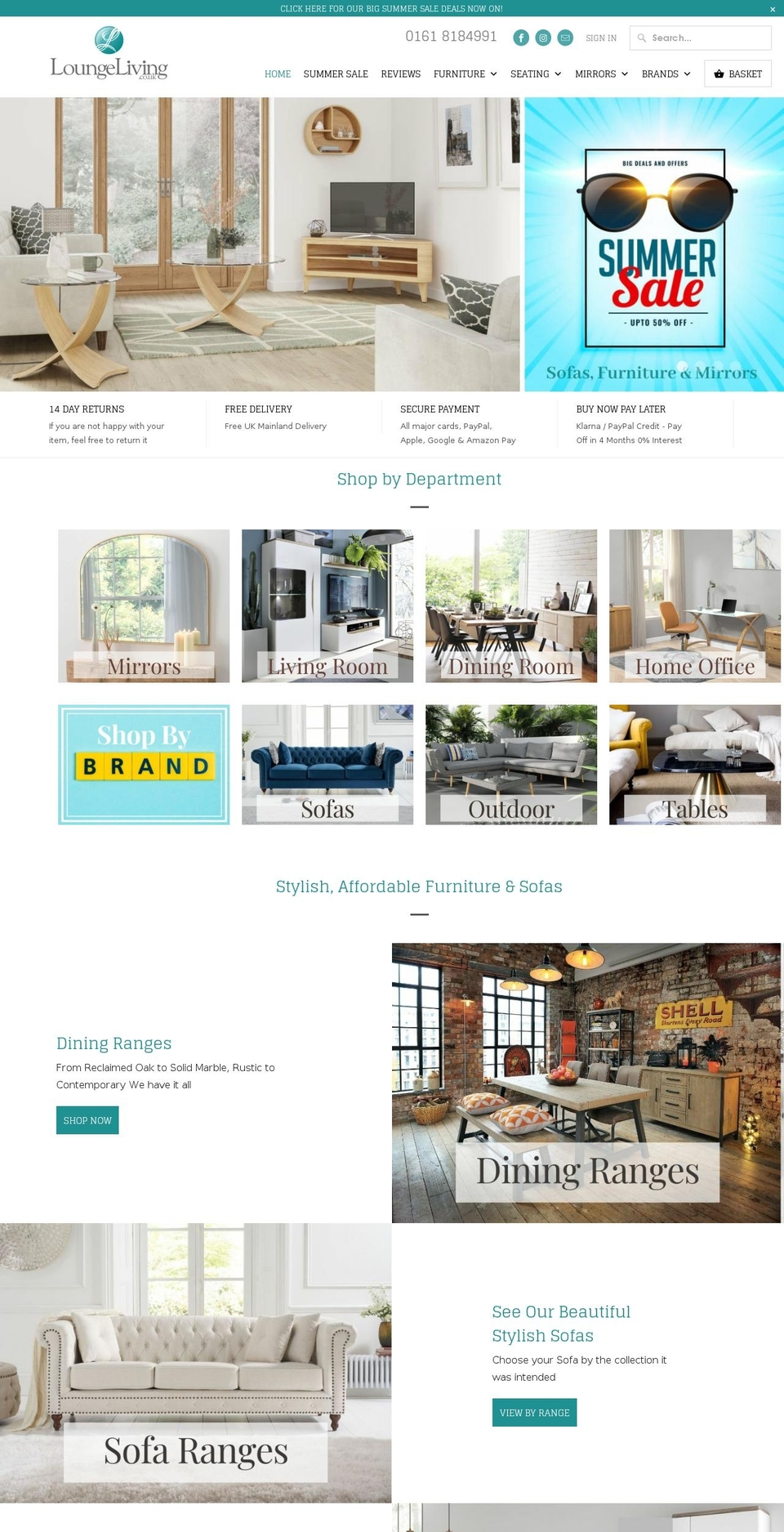 prettylittlethinghome.co.uk shopify website screenshot