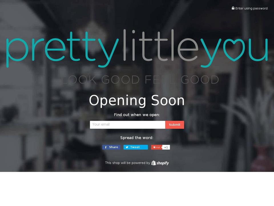 prettylittleyou.com shopify website screenshot