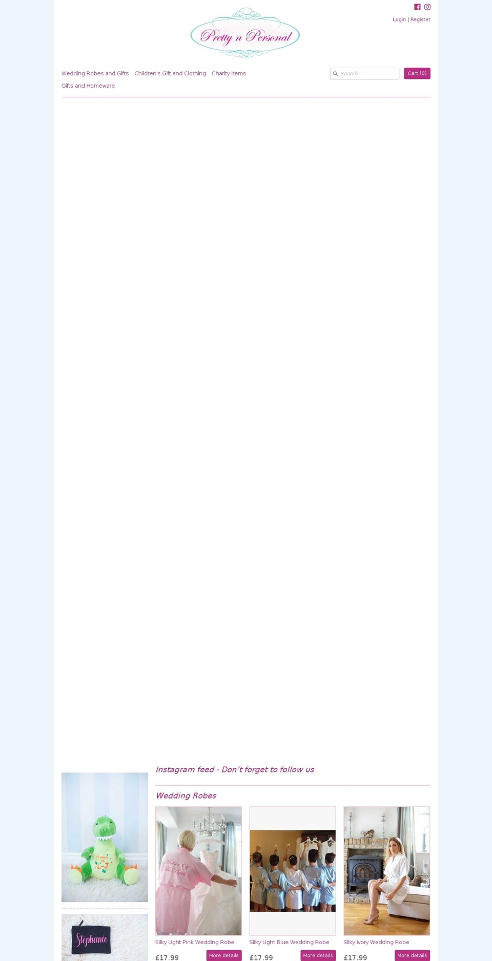 prettynpersonal.com shopify website screenshot