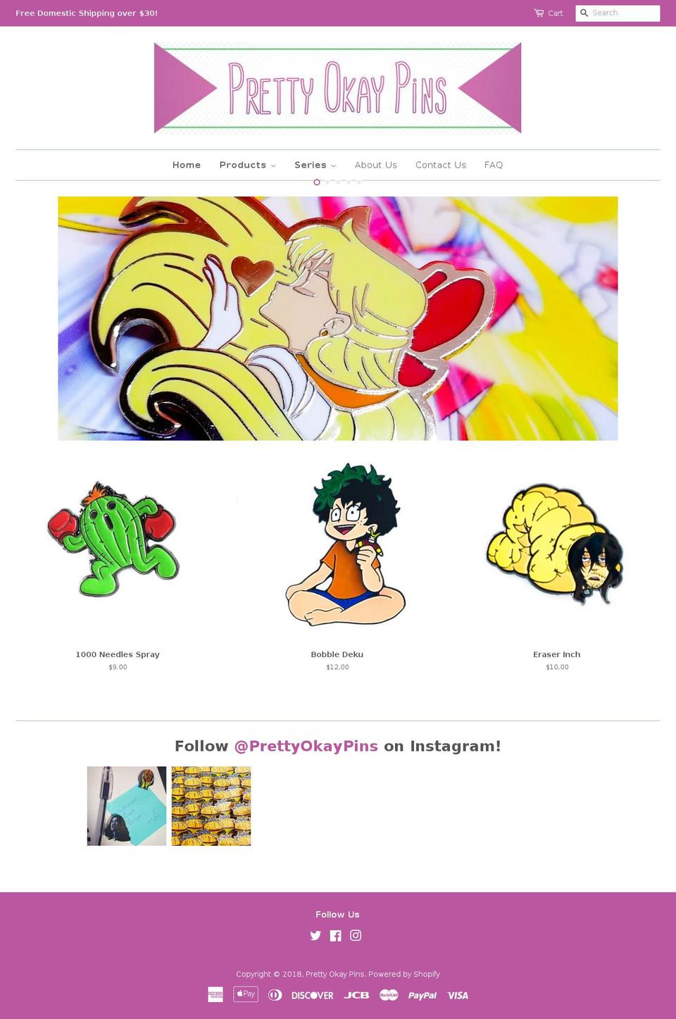 prettyokaypins.com — Shopify storefront screenshot