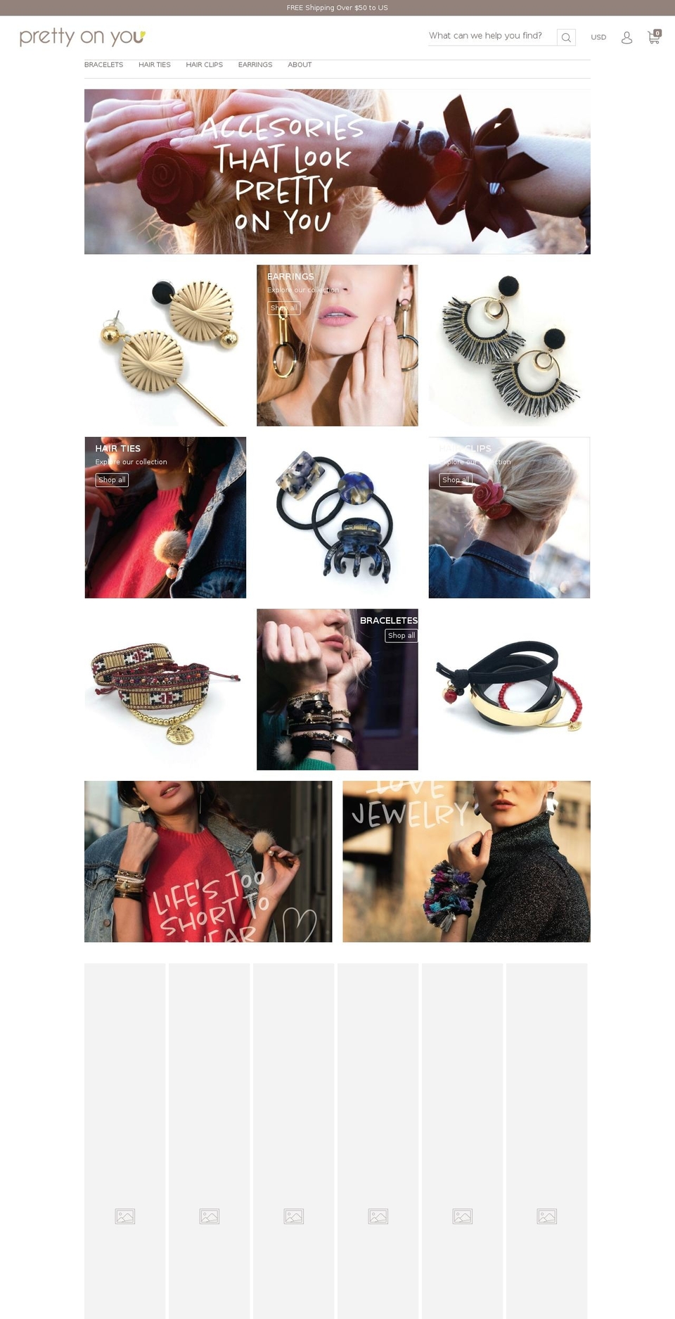 prettyonu.com — Shopify storefront screenshot