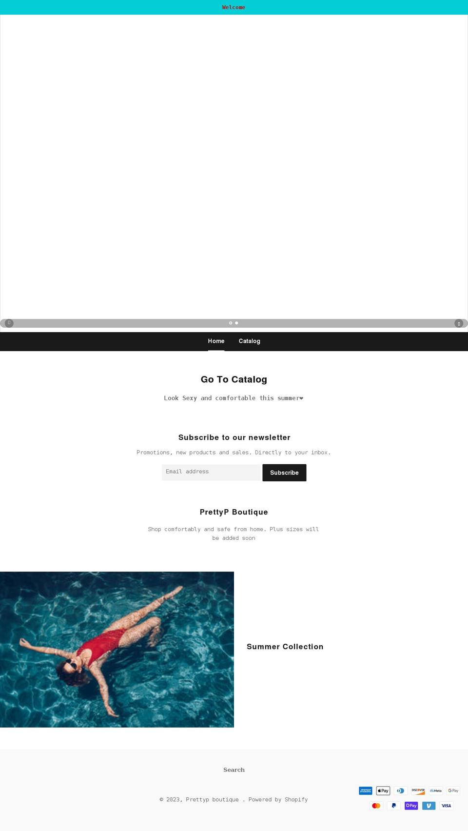 prettypboutique18.com shopify website screenshot