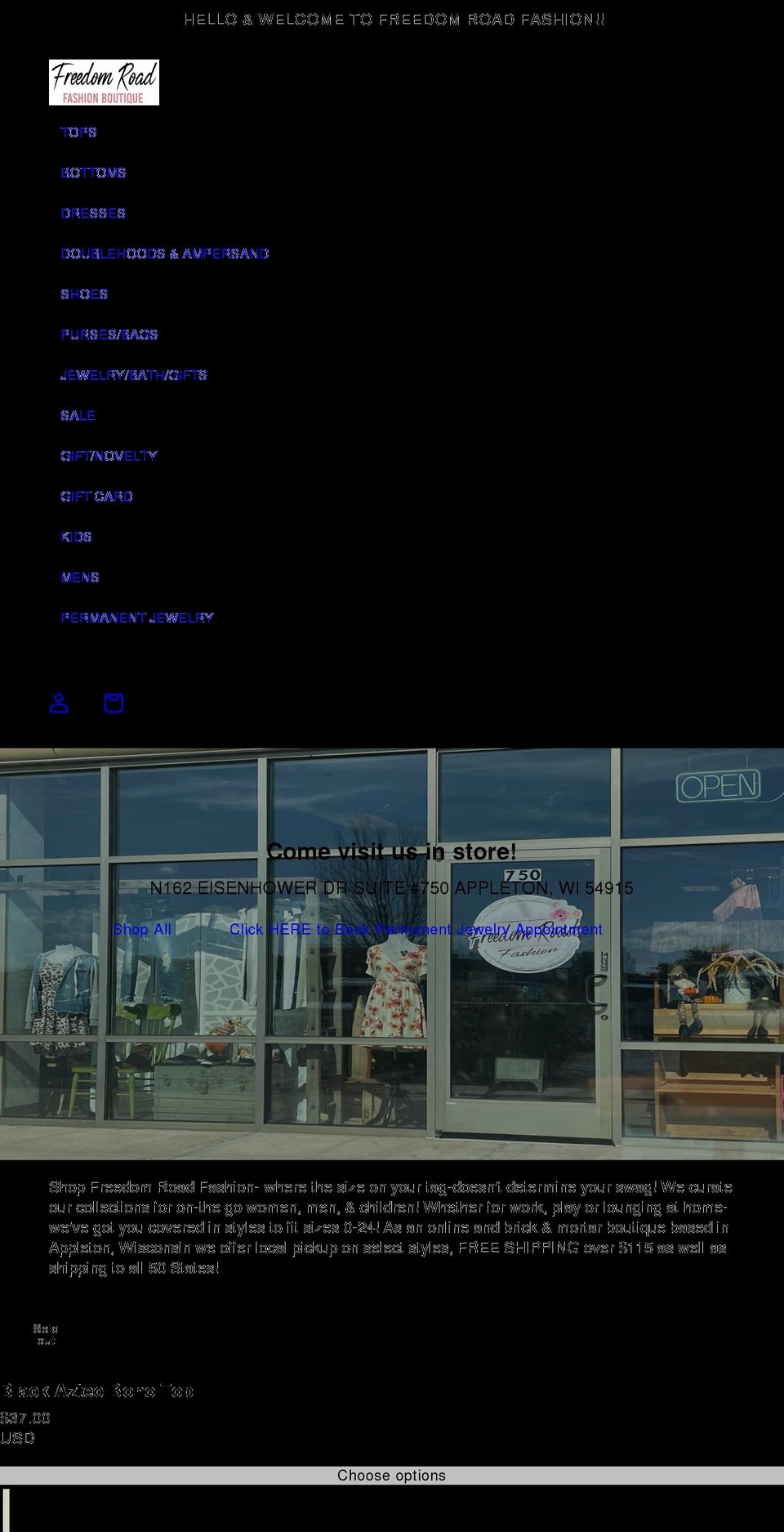 prettypinkfashionboutique.com — Shopify storefront screenshot
