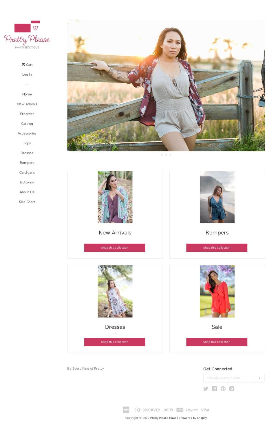 Pop with Installments message Shopify theme site example prettypleasehawaii.com
