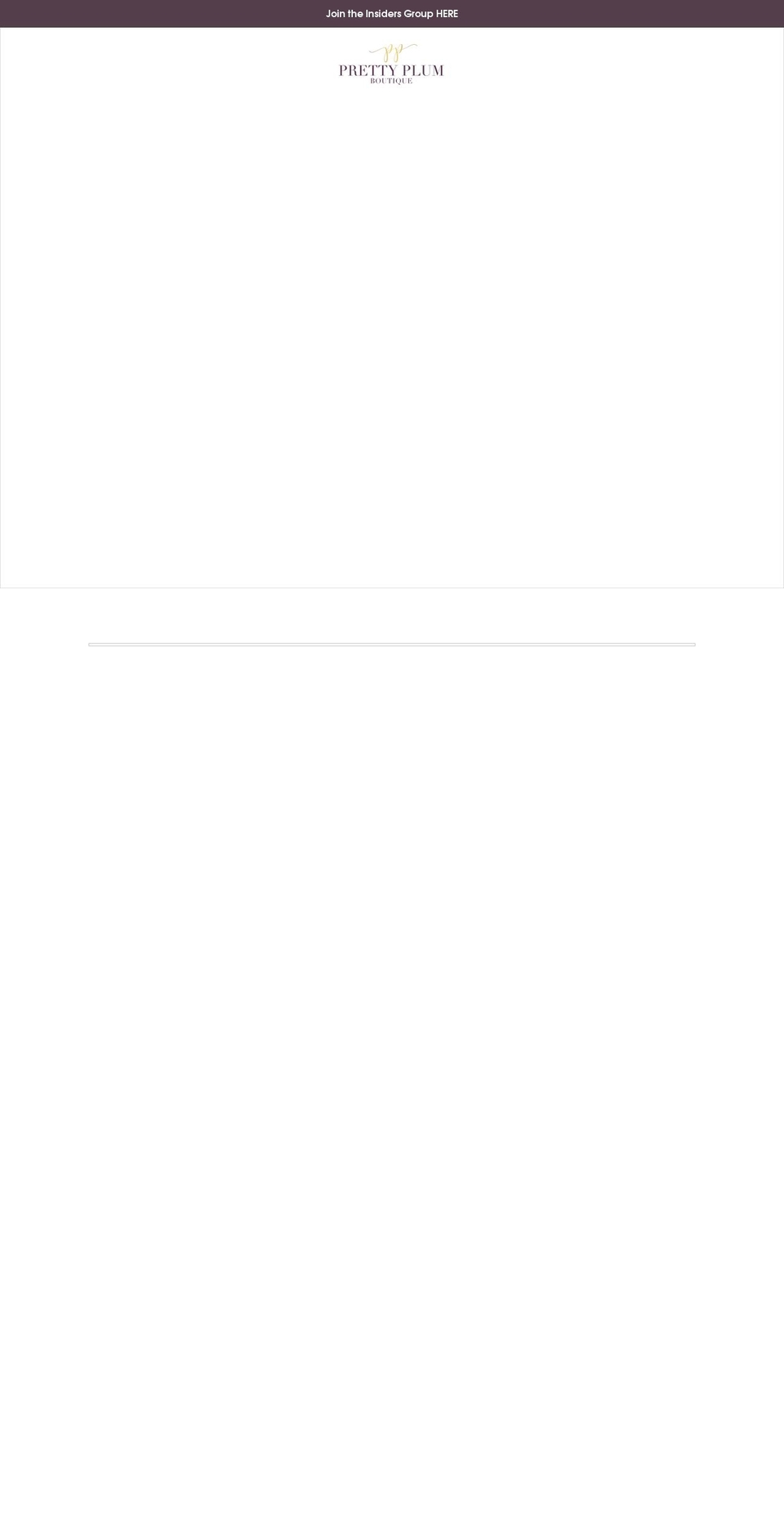 prettyplumboutique.com — Shopify storefront screenshot