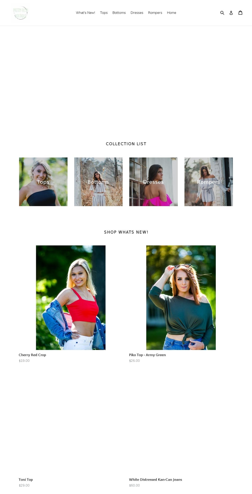 prettyposhboutique.com shopify website screenshot