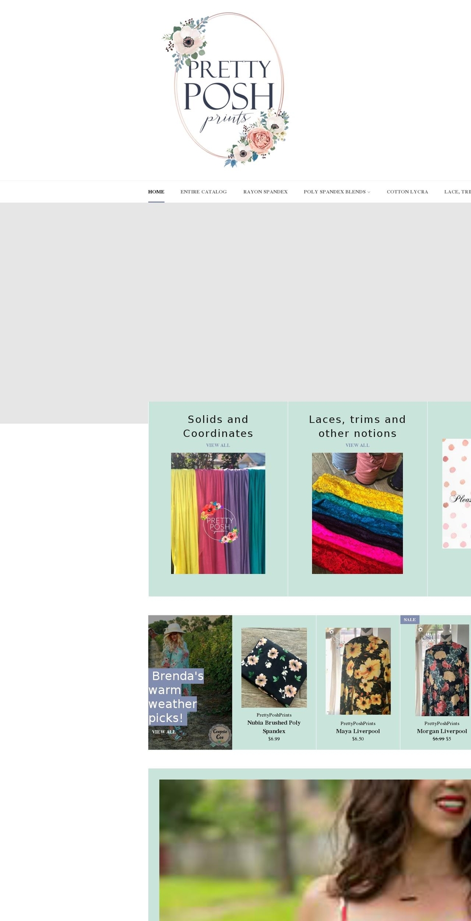 prettyposhprints.com shopify website screenshot