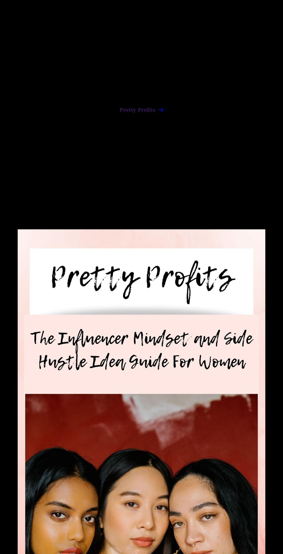 prettyprofits.net shopify website screenshot