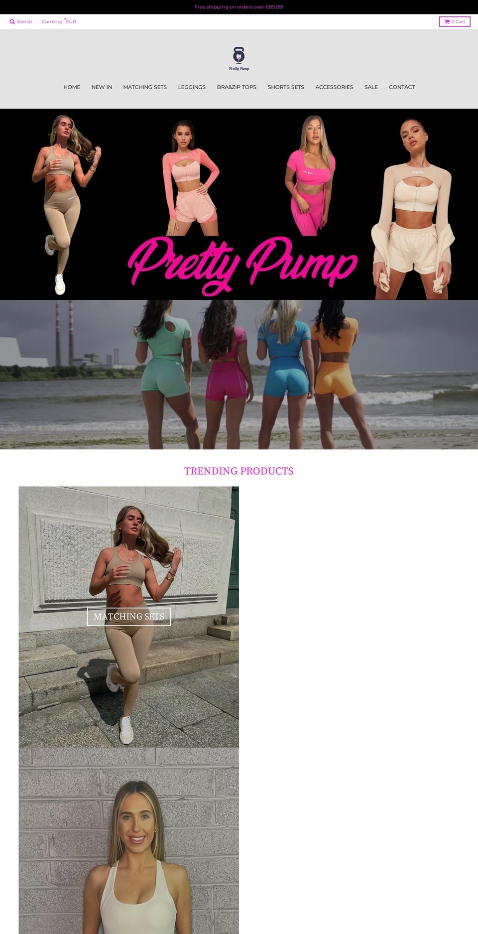 prettypumpstore.com shopify website screenshot