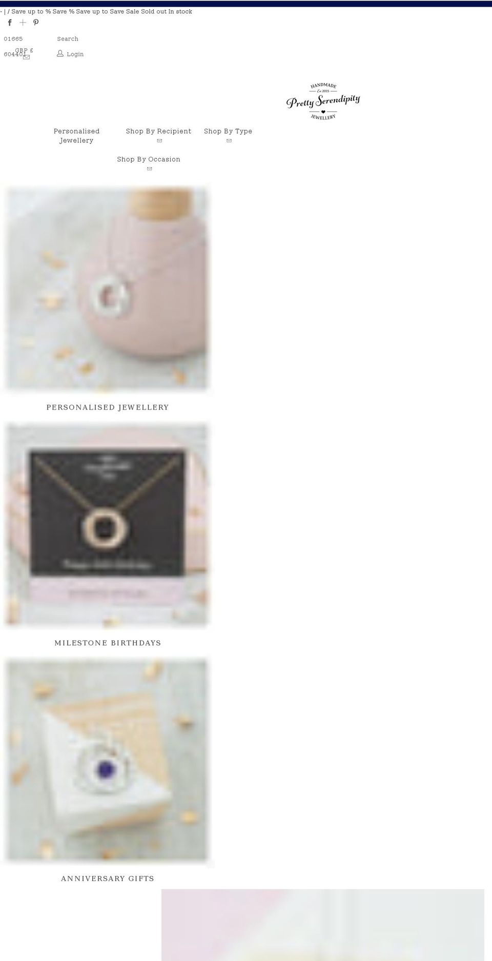 prettyserendipity.co.uk shopify website screenshot