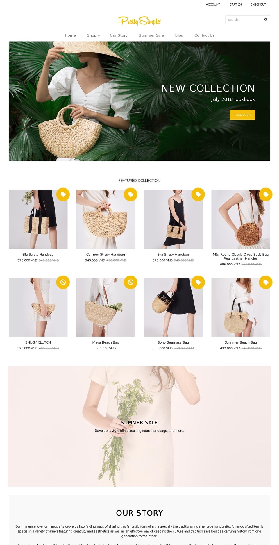 prettysimplesg.com — Shopify storefront screenshot