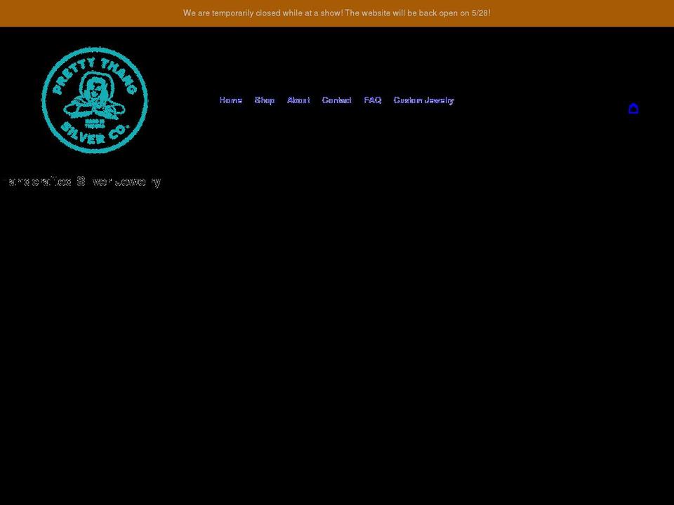 prettythangsilver.com shopify website screenshot