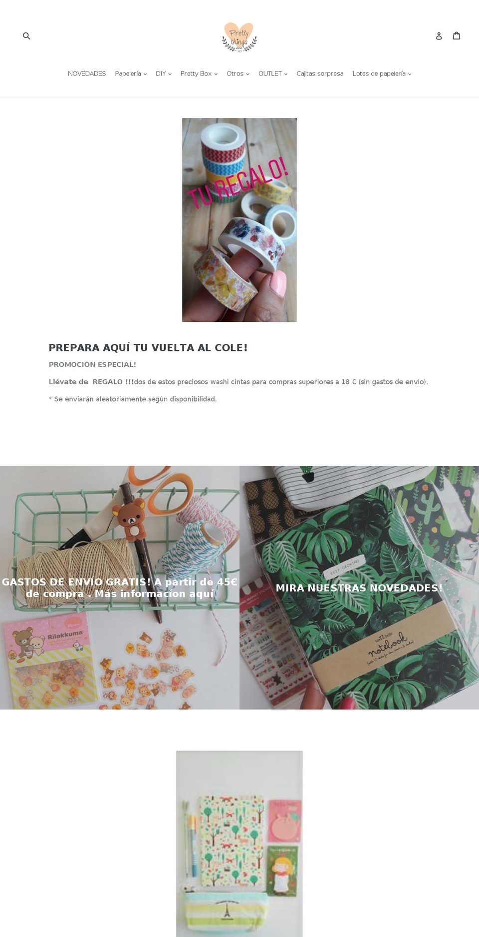 prettythingsstore.com — Shopify storefront screenshot