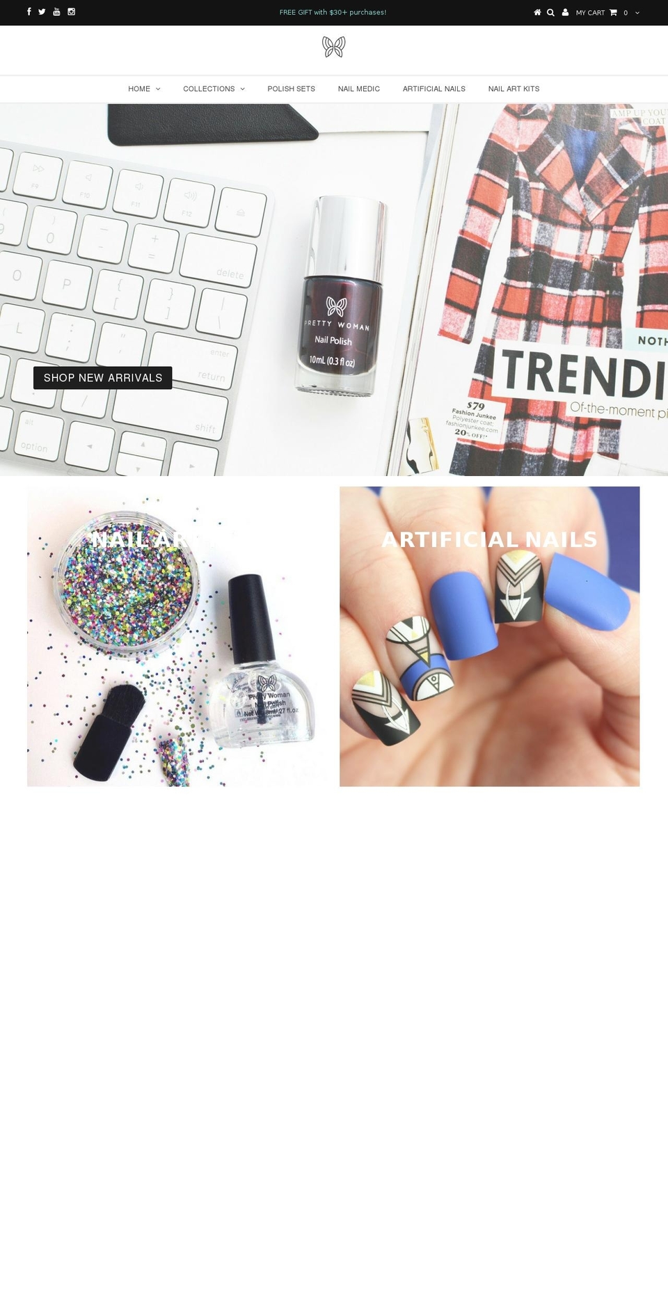 prettywomannyc.com shopify website screenshot