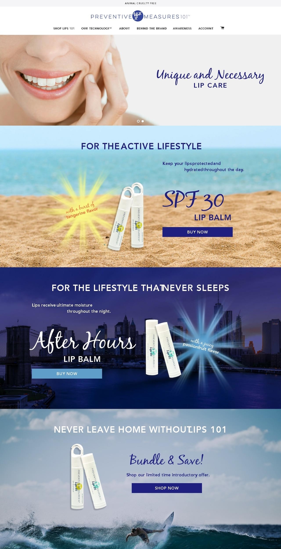 preventivemeasures101.com shopify website screenshot