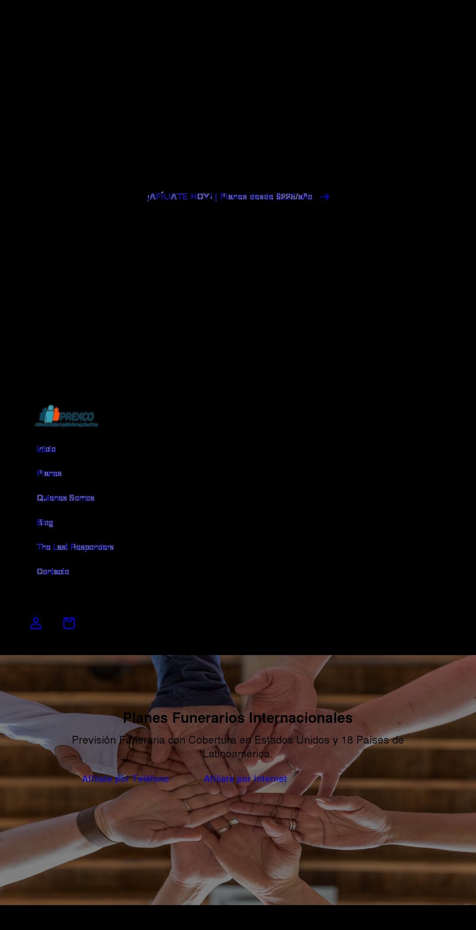 prexco.com shopify website screenshot