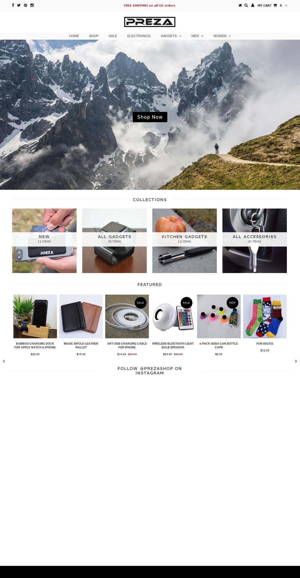 prezashop.com shopify website screenshot