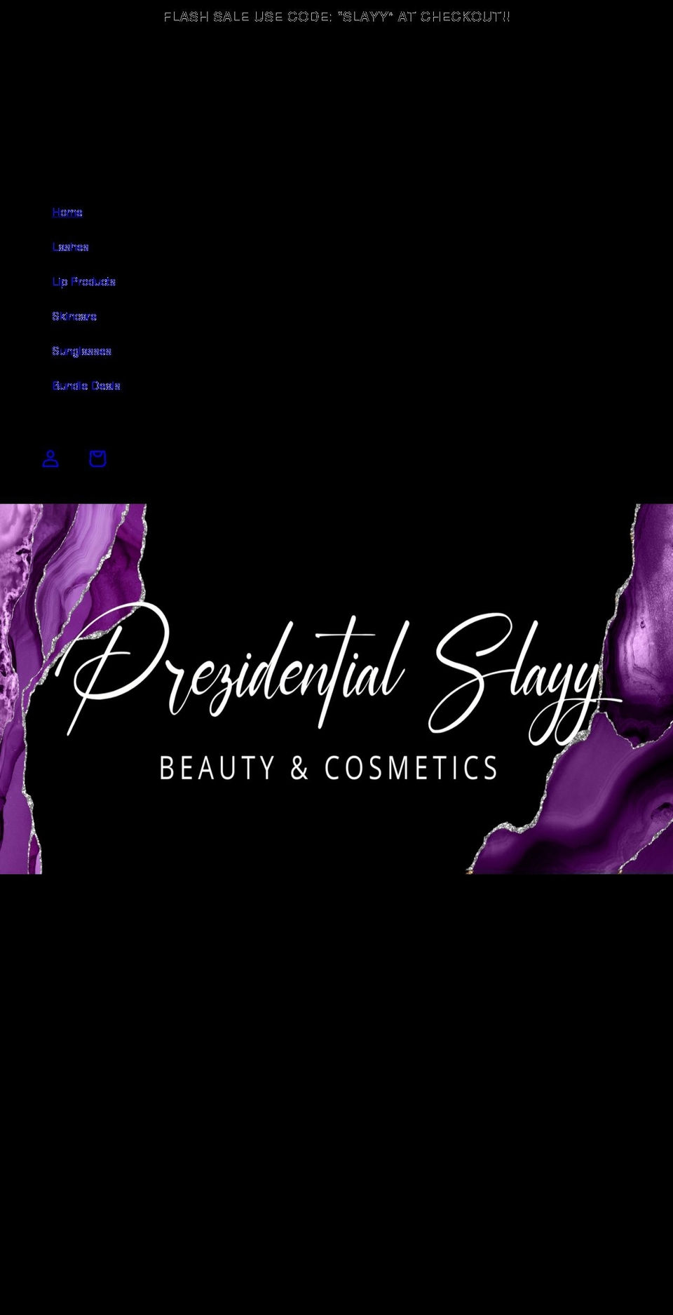prezidentialslayy.com shopify website screenshot