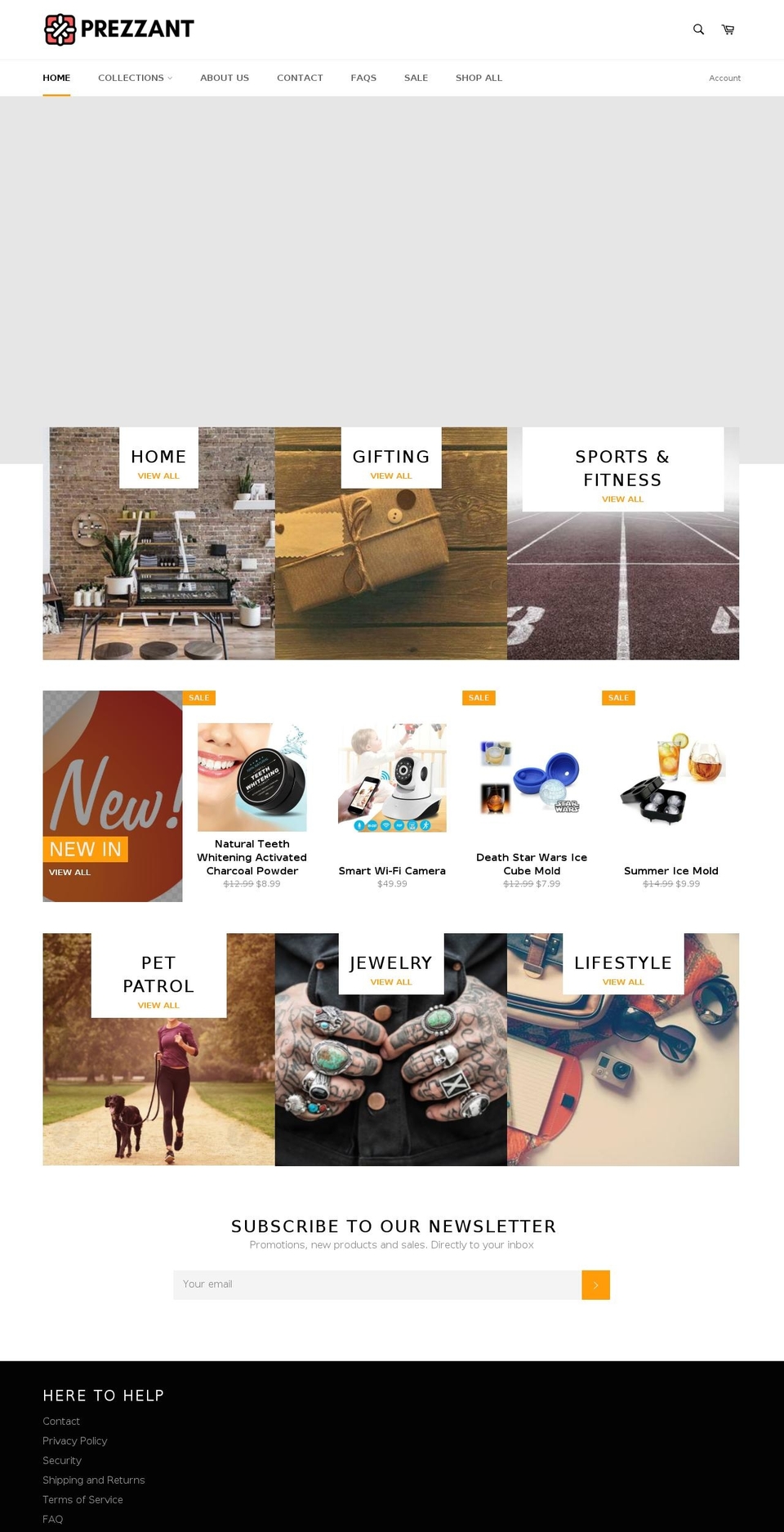 prezzant.com — Shopify storefront screenshot