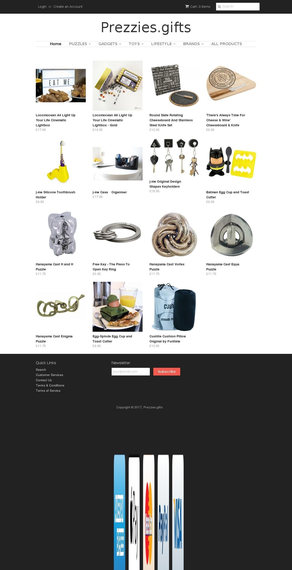 prezzies.co shopify website screenshot