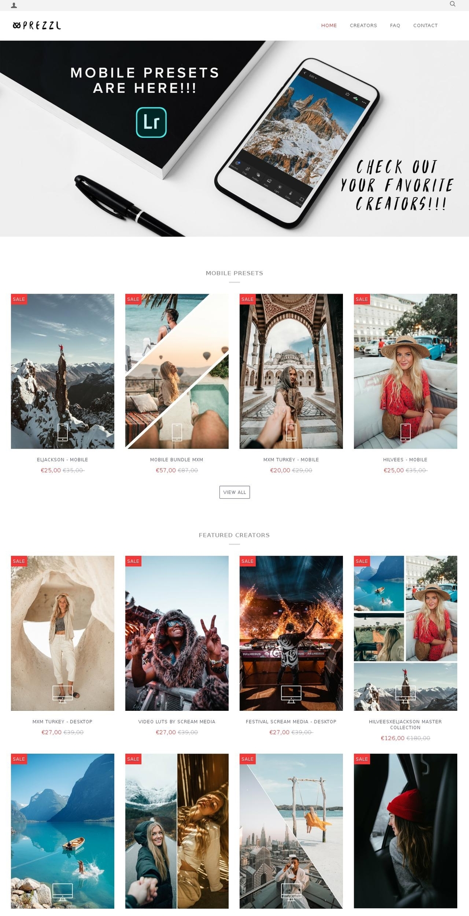 prezzl.com shopify website screenshot