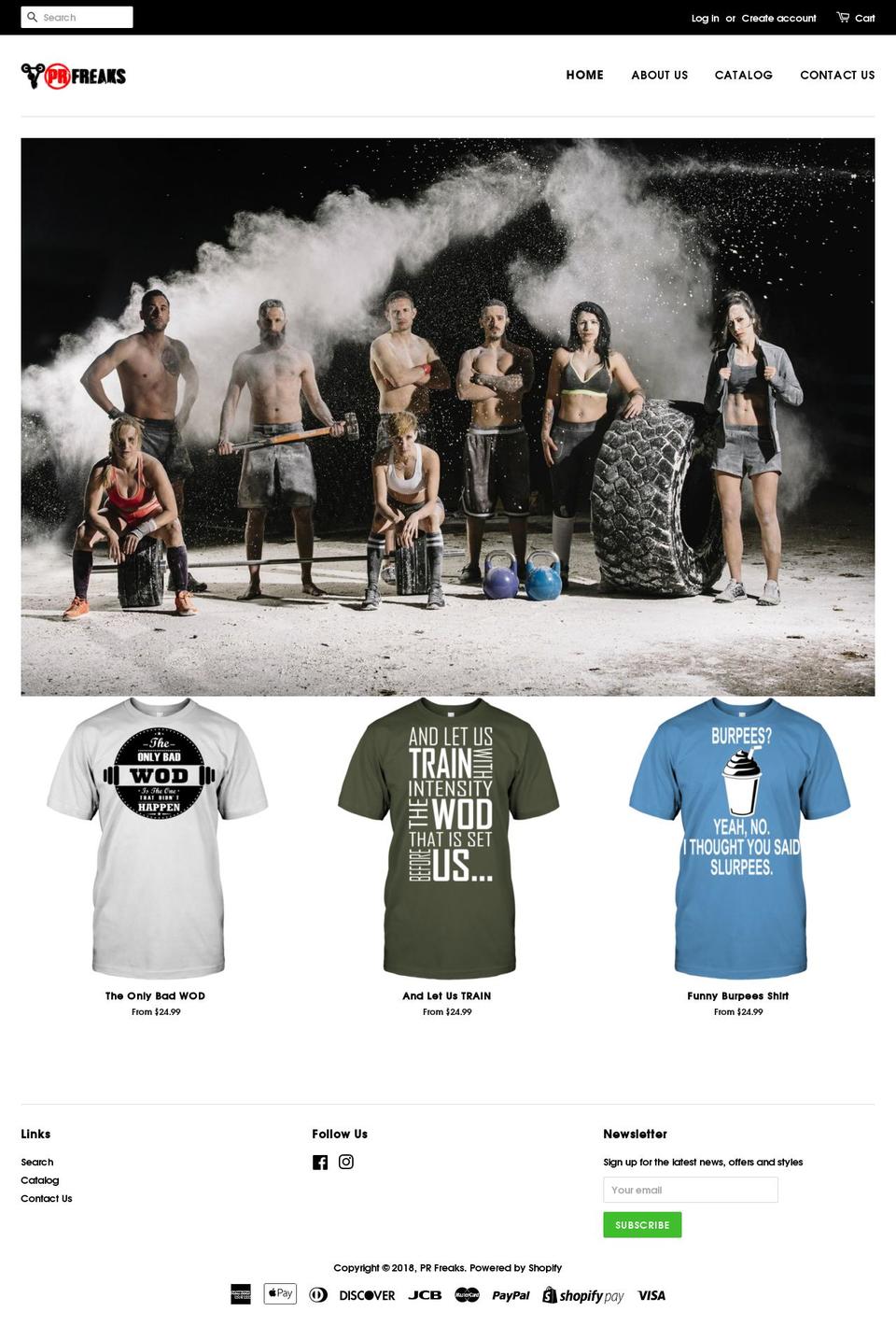prfreaks.com — Shopify storefront screenshot