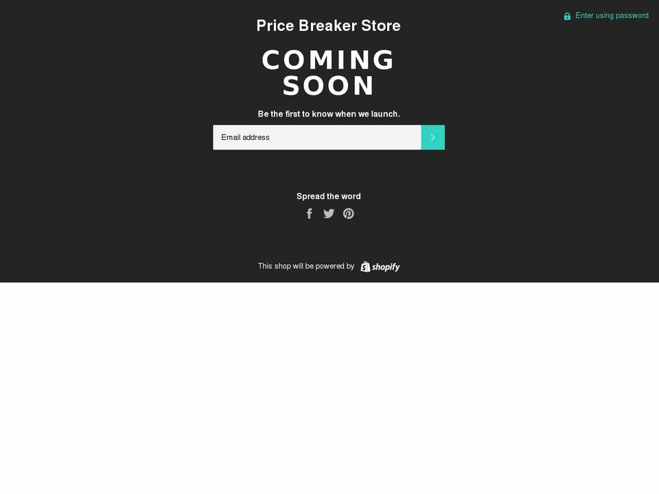 pricebreakerstore.com — Shopify storefront screenshot