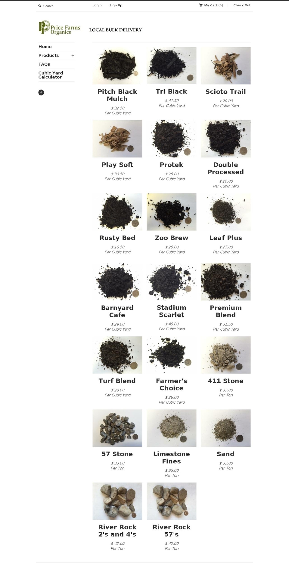 pricefarmsorganics.com — Shopify storefront screenshot