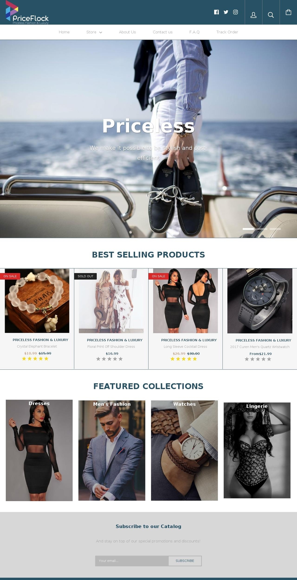 priceflock.com — Shopify storefront screenshot