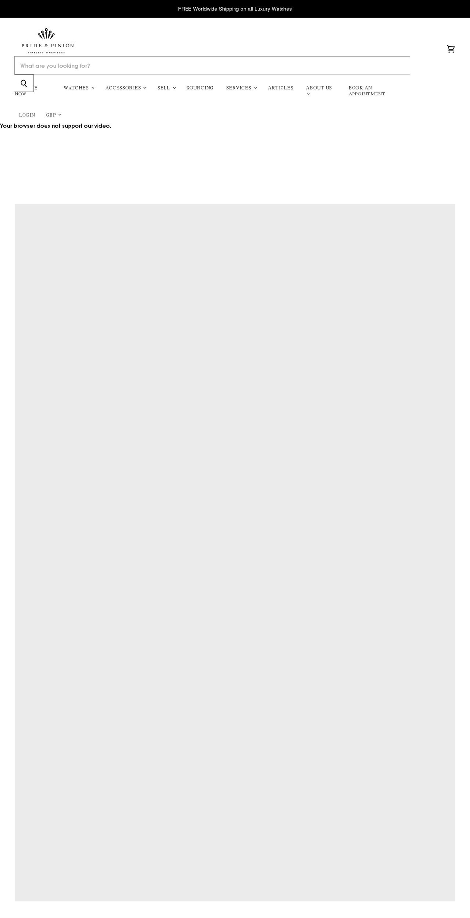prideandpinion.com — Shopify storefront screenshot